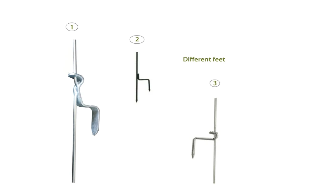 Galvanized Electric Fence Steel Pigtail Step-in Post