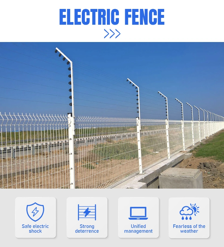 Pulse Electric Fence Intrusion Alarm System Wire Energizer Insulator Electric Fencing Electric Fencing Post