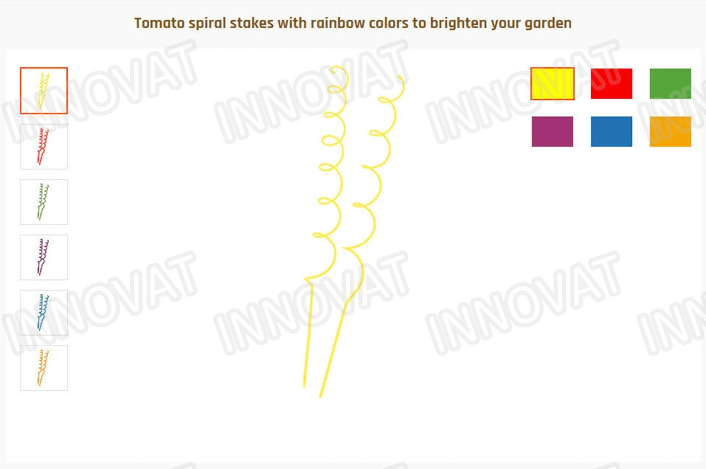 Spiral Plant Supports Metal Tomato Stakes Steel Tomato Support/ Spiral Rod / Plant Support